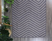 Armour Chevron Grey Rug