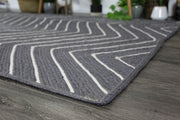 Armour Chevron Grey Rug