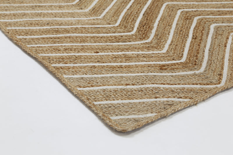 Armour Chevron Beige Rug
