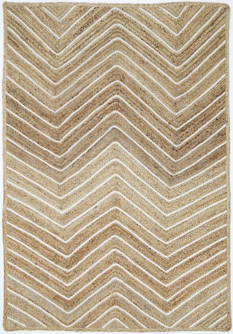 Armour Chevron Beige Rug