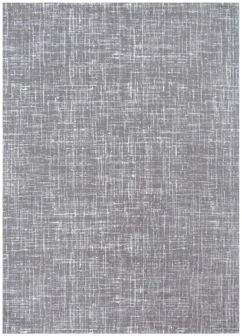Athena Distressed Geo Lines Grey Rug
