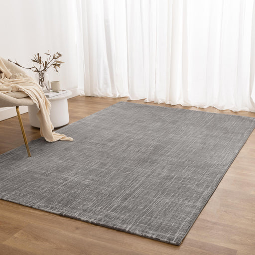 Athena Distressed Geo Lines Grey Rug