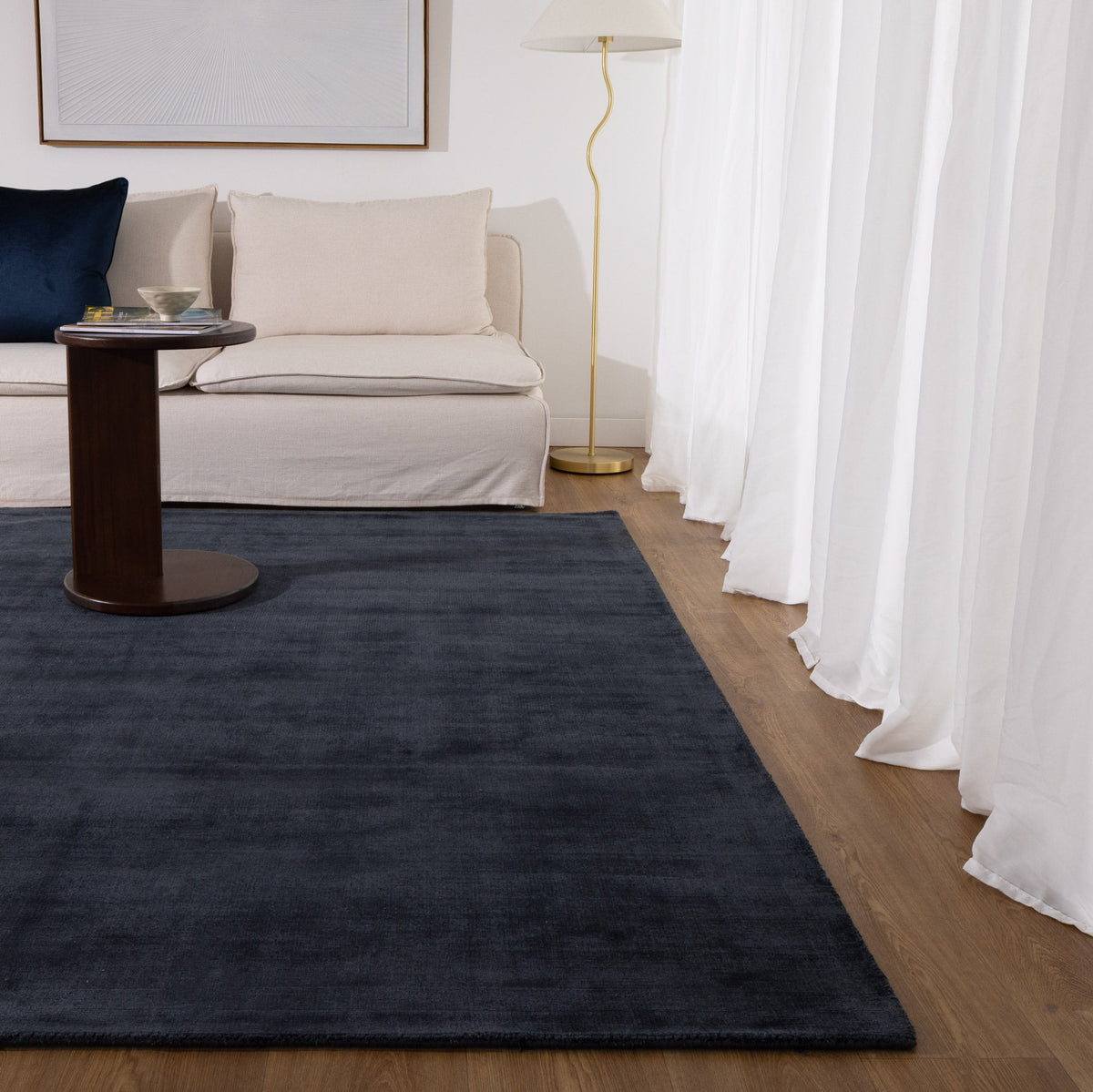 Luxe Natural rugs are made from high-quality viscose handloom rug ...