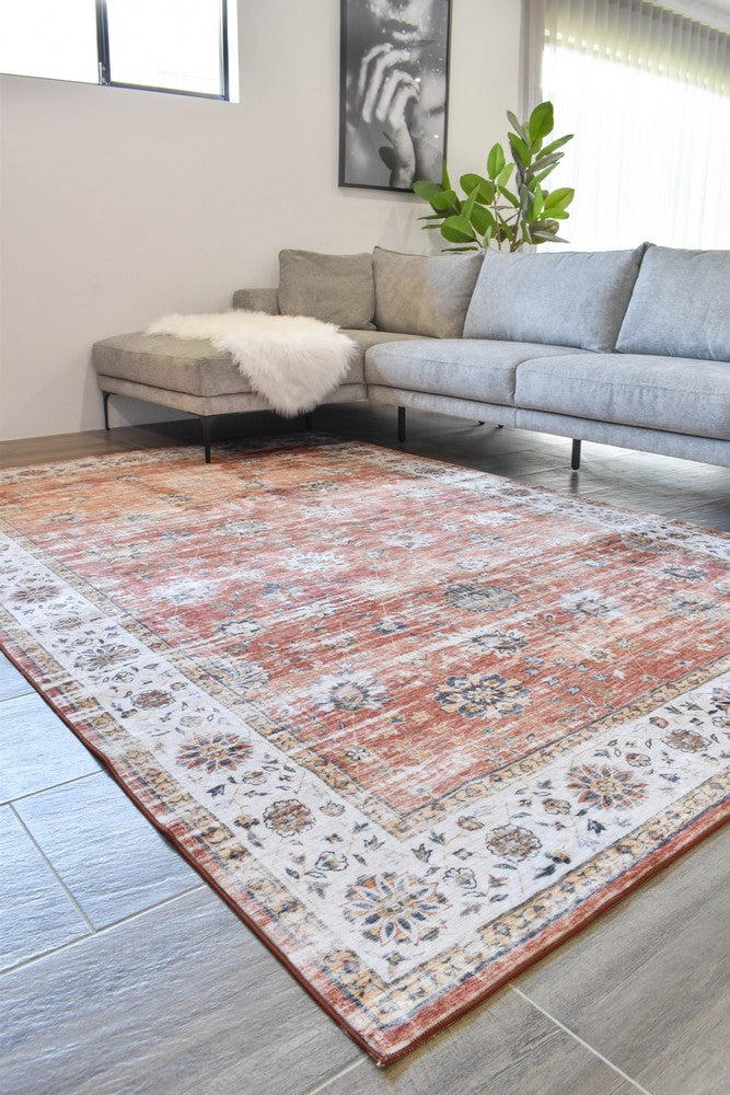 Atlas Auburn Clay Rose Rug