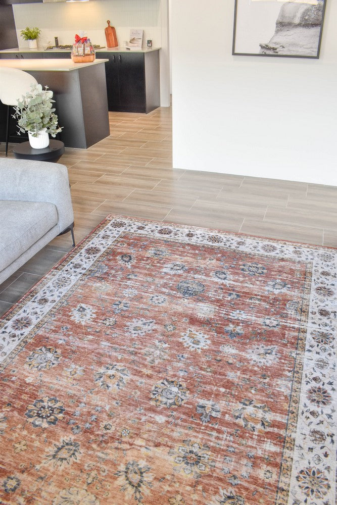 Atlas Auburn Clay Rose Rug