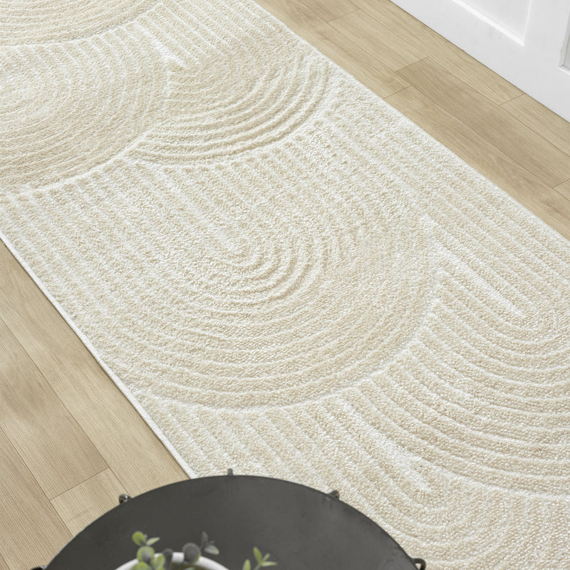 Relish Arch Cream Ivory Runner Rug