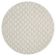 Relish Square Cream Ivory Round Rug