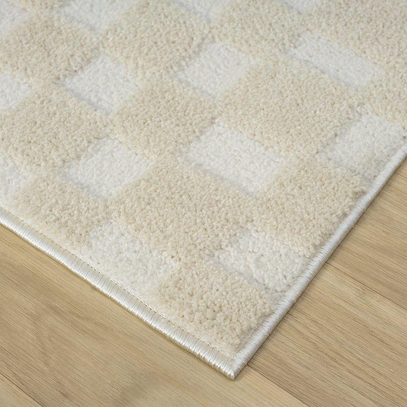 Relish Square Cream Ivory Runner Rug