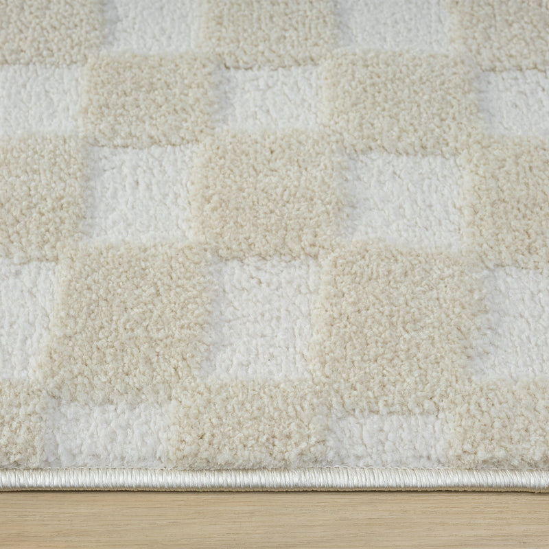 Relish Square Cream Ivory Runner Rug