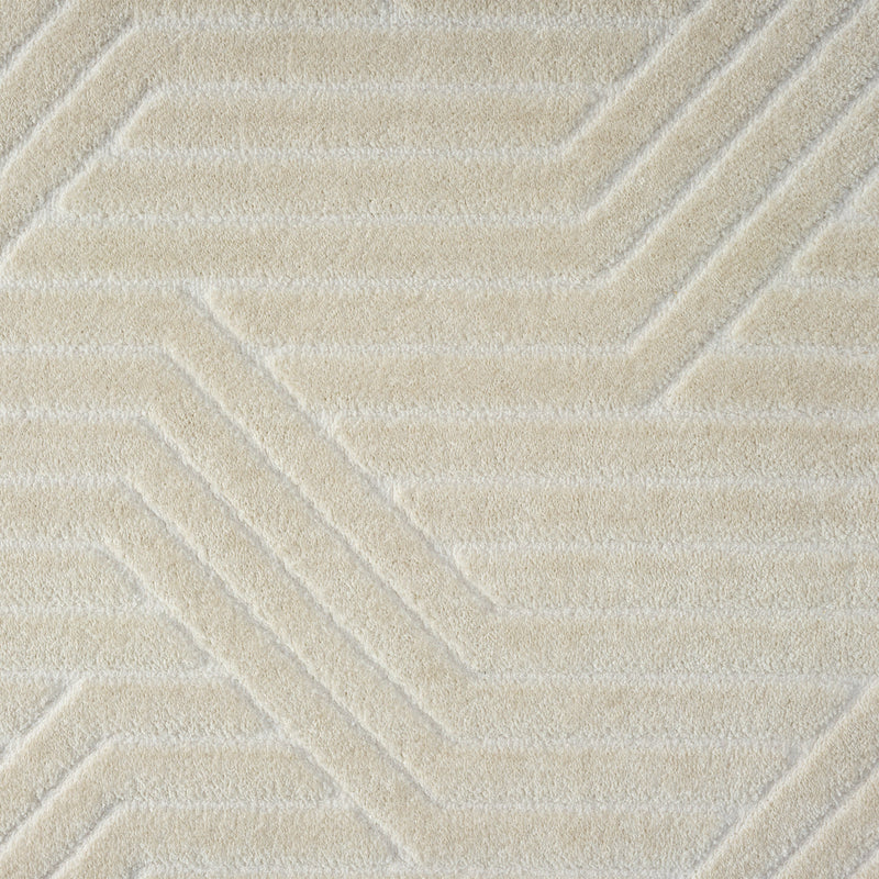 Relish Parallel Stone Ivory Runner Rug