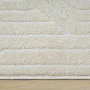 Relish Parallel Stone Ivory Runner Rug