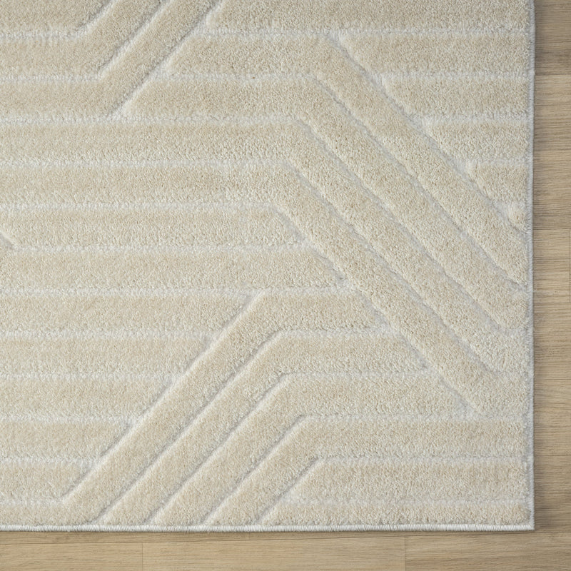 Relish Parallel Stone Ivory Rug