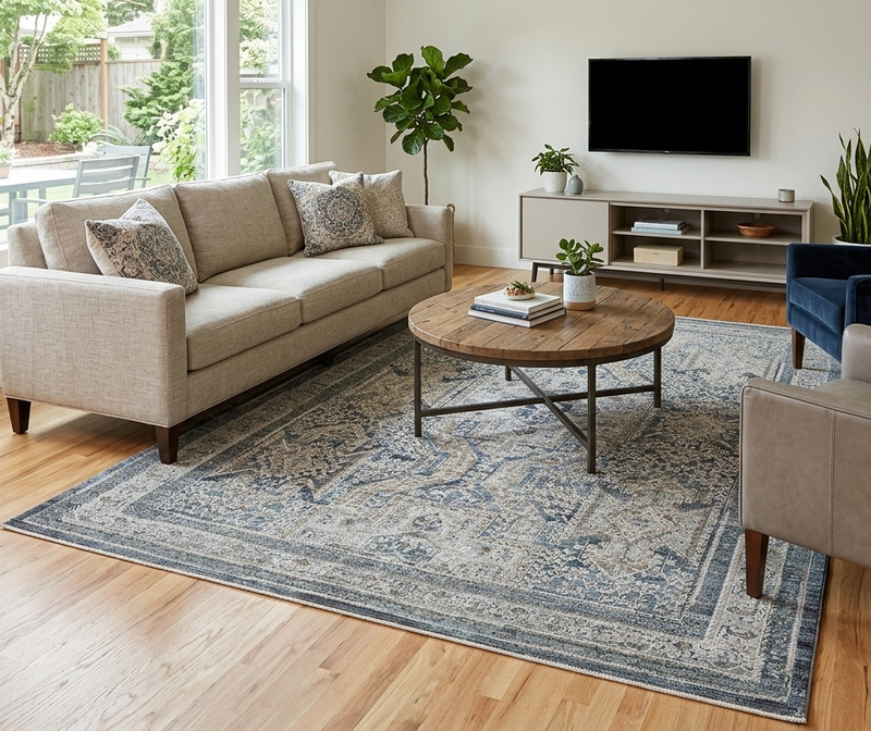Allen Aitken Grey Beige Rug