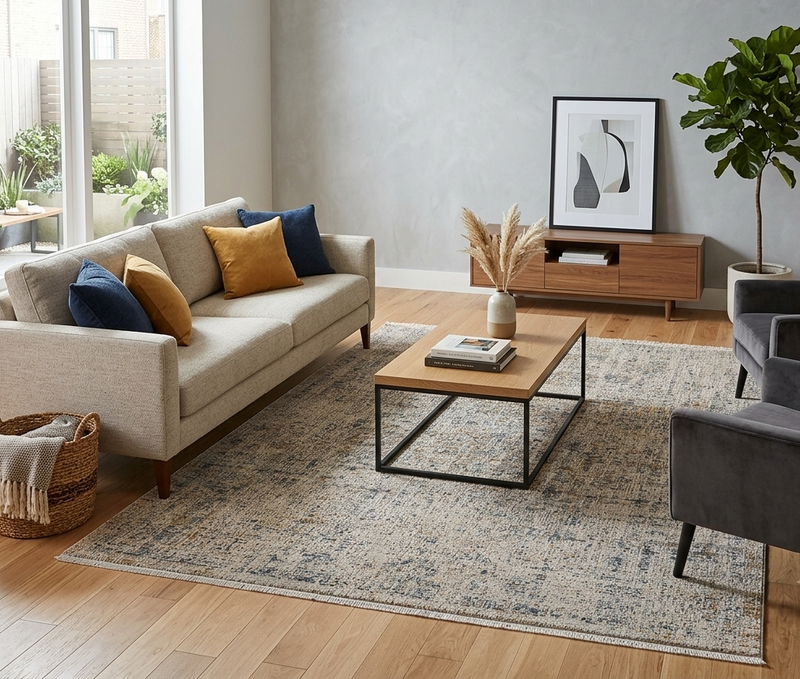 Allen Orison Grey Beige Rug