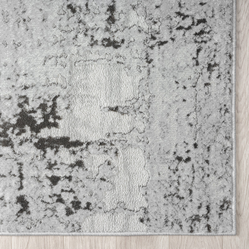 Amber Neutral Silver Rug