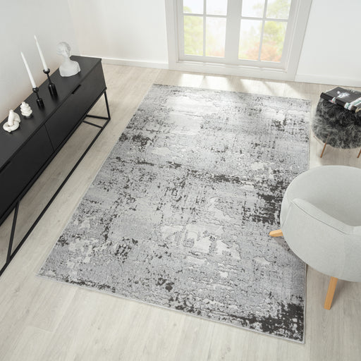 Amber Neutral Silver Rug