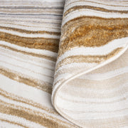 Amber Waxy Stone Round Rug