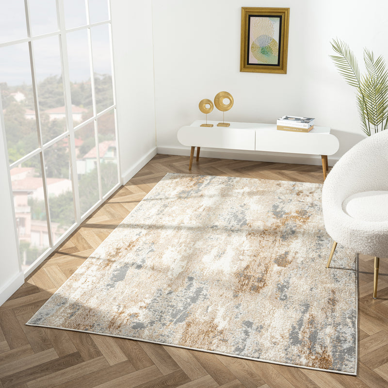 Amber Inward Taupe Rug