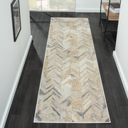 Amber ZigZag Stone Runner Rug