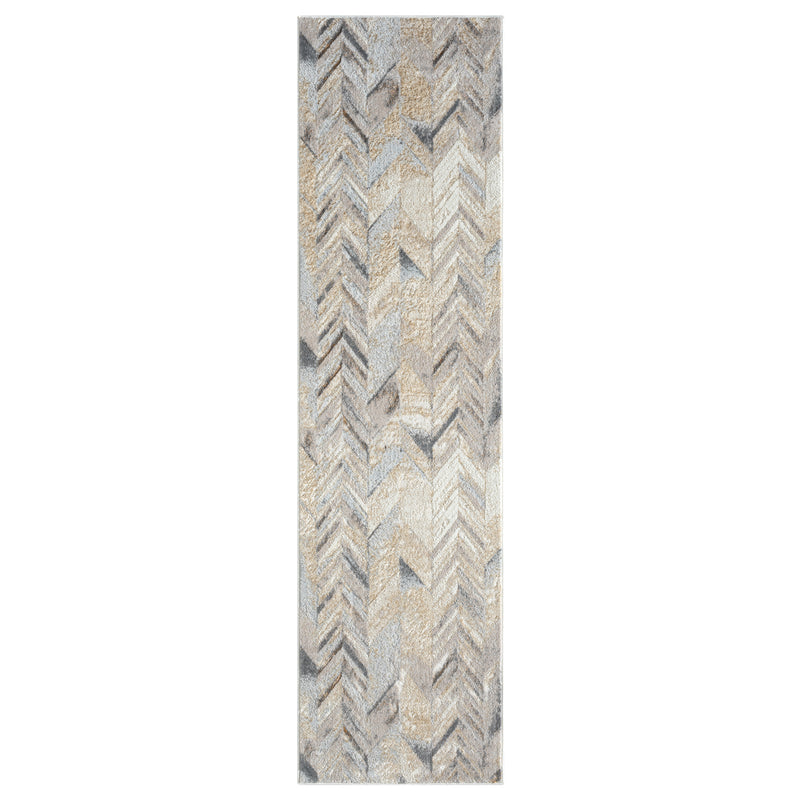 Amber ZigZag Stone Runner Rug
