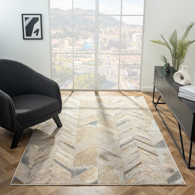 Amber ZigZag Stone Rug