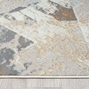 Amber Slate Grey Beige Runner Rug