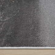 Amber Thunder Slate Grey Gold Runner Rug