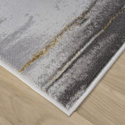 Amber Thunder Slate Grey Gold Rug