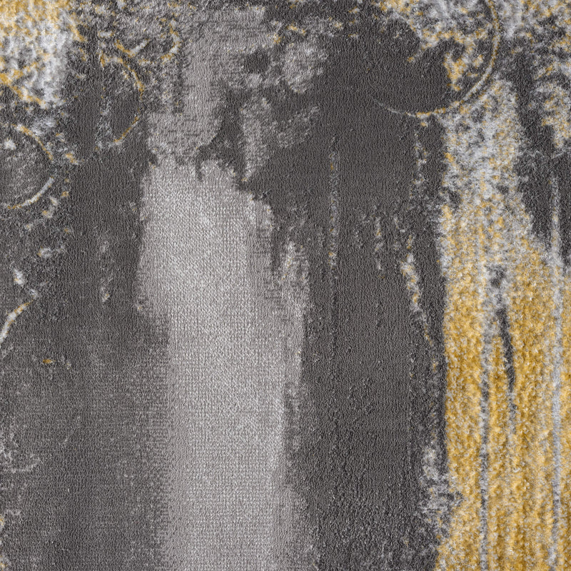 Amber Thunder Slate Grey Gold Rug