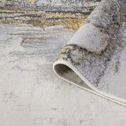Amber Thunder Slate Grey Gold Rug