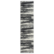 Astor Line Charcoal Runner Rug