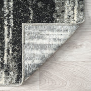 Astor Line Charcoal Runner Rug