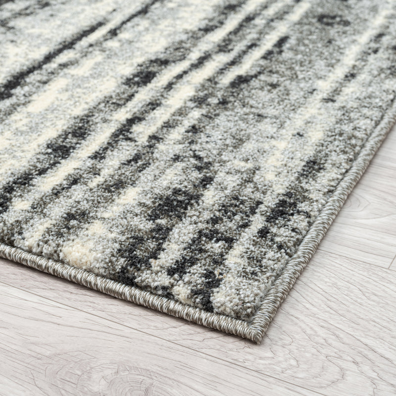 Astor Line Charcoal Rug