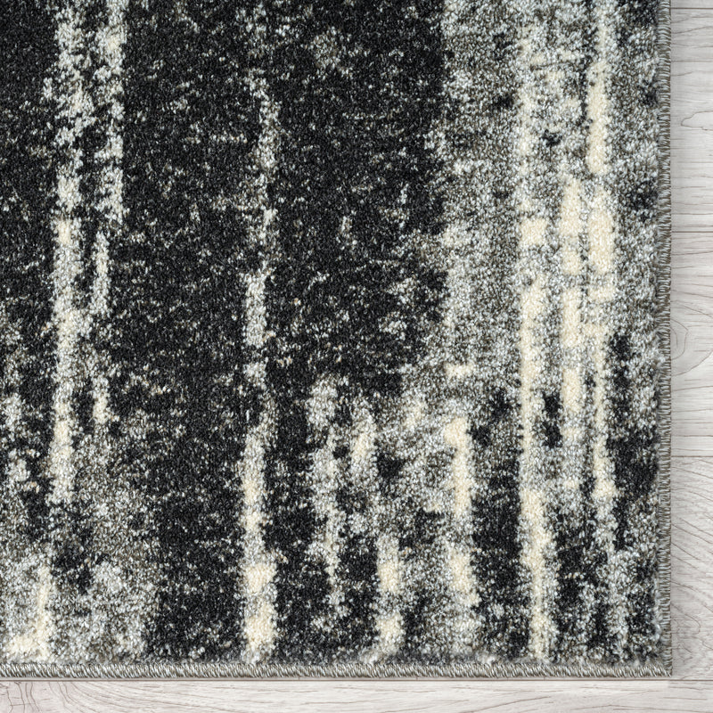 Astor Line Charcoal Rug