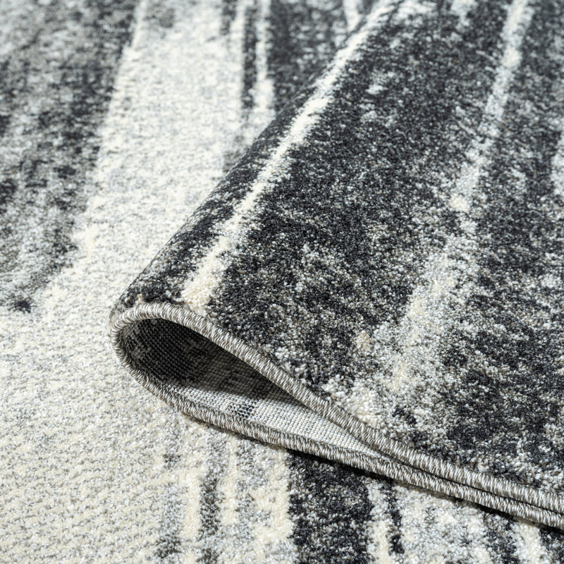 Astor Line Charcoal Rug