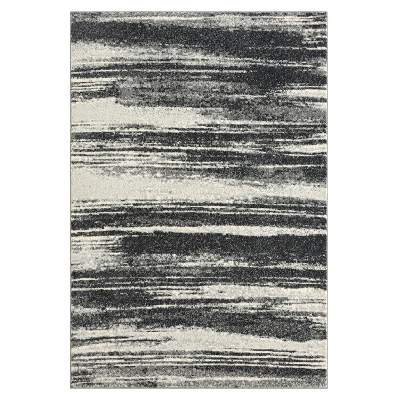 Astor Line Charcoal Rug