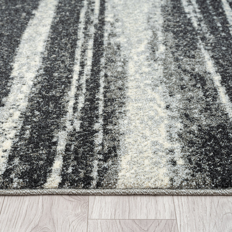 Astor Line Charcoal Rug