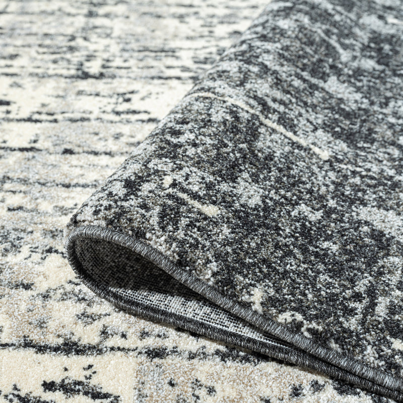 Astor Ebony Charcoal Runner Rug