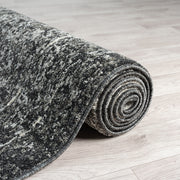 Astor Ebony Charcoal Runner Rug