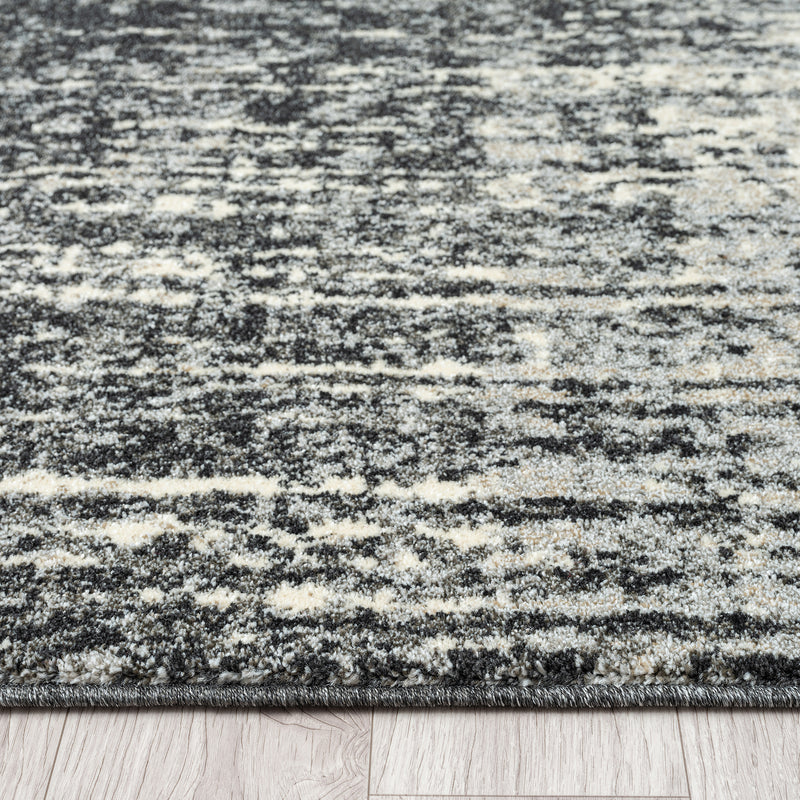 Astor Ebony Charcoal Runner Rug