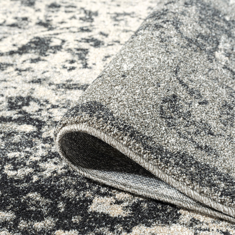 Astor Sand Charcoal Runner Rug