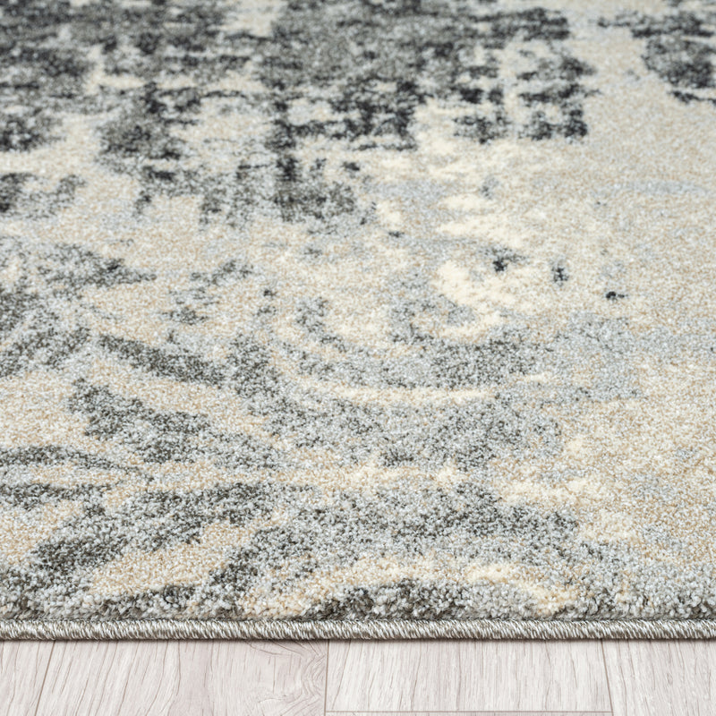 Astor Sand Charcoal Runner Rug