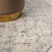 Allen Orison Grey Beige Round Rug