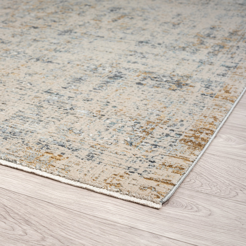 Allen Orison Grey Beige Runner Rug