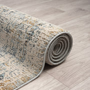 Allen Orison Grey Beige Runner Rug