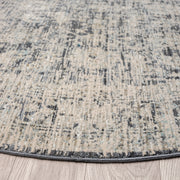 Allen Ayala Transitional Charcoal Round Rug