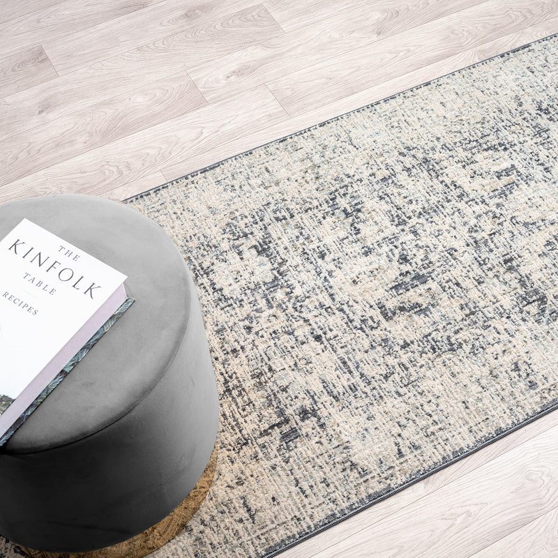 Allen Ayala Transitional Charcoal Runner Rug