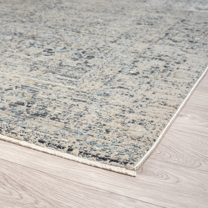 Allen Abbott transitional Grey Beige Runner Rug