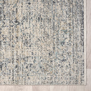 Allen Abbott transitional Grey Beige Runner Rug