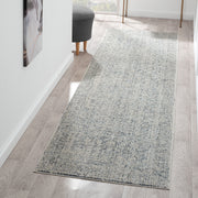 Allen Abbott transitional Grey Beige Runner Rug